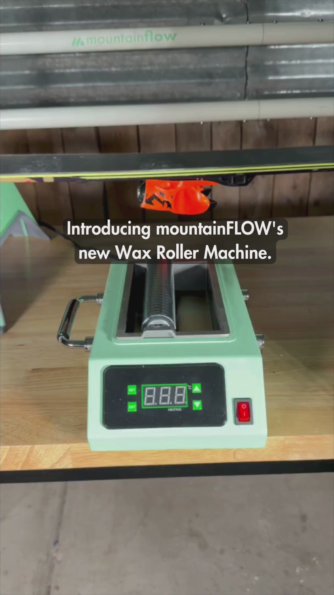 Ski Wax Roller Machine